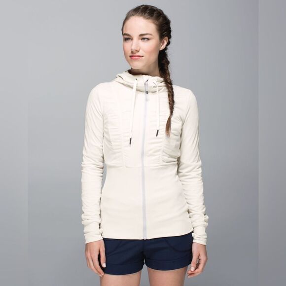 GUC Lululemon Dance Studio Jacket III in Angel Wing Off White - Picture 1 of 15